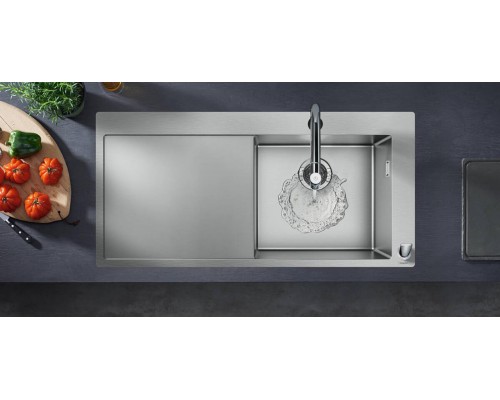 Смеситель Hansgrohe Metris Select M71 73804000 для кухни, один режим струи, хром