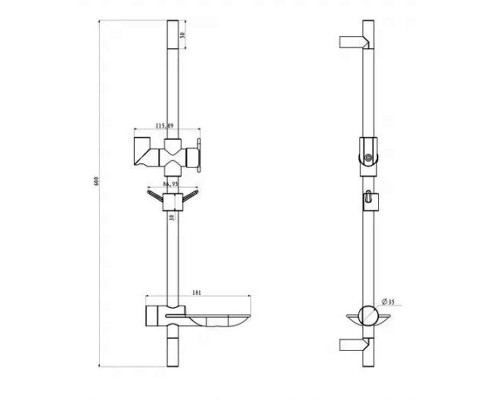 Комплект смесителей Lemark Point, хром, LM0380C