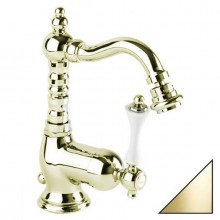 Смеситель Cezares Margot MARGOT-BSM2-03/24-Bi для биде, золото/белый