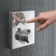 Смеситель Hansgrohe ShowerSelect термостатический, белый/хром, 15737400