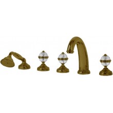 Смеситель Migliore.CRistalia 18581 для ванны/душа на 5 отверстий, бронза