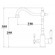 Смеситель Zorg Clean Water ZR 312 YF-33-Satin для кухни под фильтр, сатин
