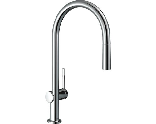 Кухонный смеситель Hansgrohe Talis M54, с вытяжным изливом, в комплекте с коробом sBox для шланга, хром, 72803000