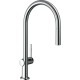 Кухонный смеситель Hansgrohe Talis M54, с вытяжным изливом, в комплекте с коробом sBox для шланга, хром, 72803000