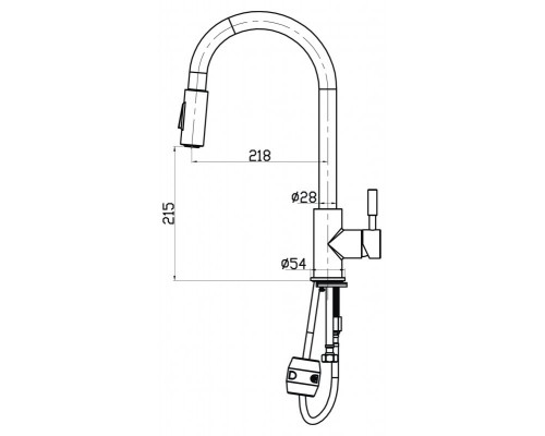 Смеситель для кухонной мойки BelBagno BB-LAM31A-IN