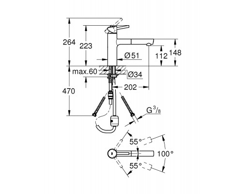 Смеситель Grohe Concetto New 31129001 для кухни - хром