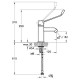 Смеситель Vitra AquaMed медицинского назначения для раковины, хром, A42312WSA