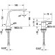 Смеситель Duravit D.1 D11120002046 для раковины, ручка г-образная, черный матовый