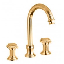 Смеситель Cezares Olimp BLS2-A-03/24-O цвет золото, ручки квадратные металл