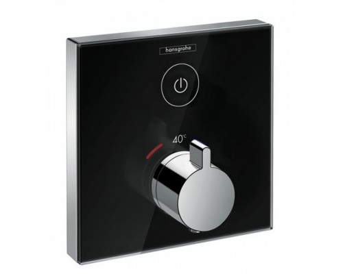 Смеситель Hansgrohe ShowerSelect термостатический, черный/хром, 15737600