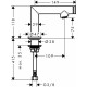 Кран для раковины Axor Uno 45130000 с кнопкой Select, хром