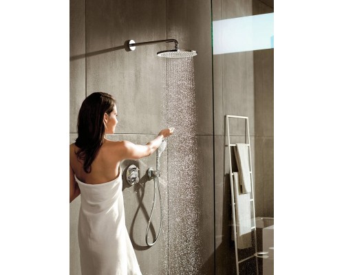 Смеситель Hansgrohe Ecostat S для душа с термостатом, черный матовый, 15758670