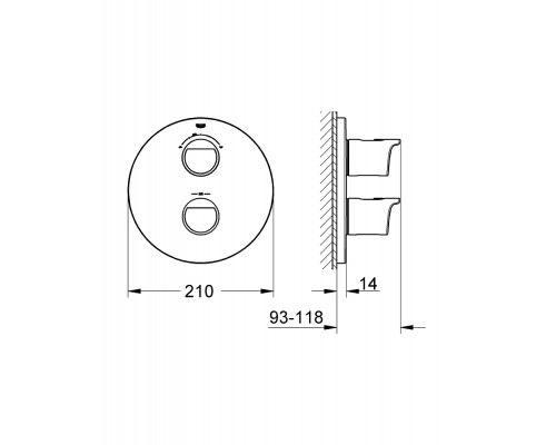 Термостат Grohe Grohtherm 2000 19355001 для ванны и душа