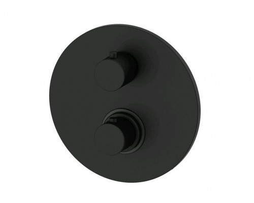 Смеситель Paffoni Light LIQ018NO встраиваемый для душа на 2 выхода, с внутренней частью, цвет черный матовый