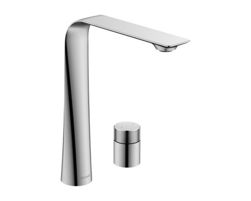 Смеситель Duravit D.1 D11130009010 для раковины высокий, ручка цилиндр, хром