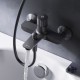 Смеситель AM.PM X-Joy TouchReel для ванны и душа, черный матовый, F85A10522