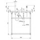 Смеситель Bandini Ice Cube 2 766140PN04 для ванны/душа, никель/ручка без вставки