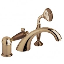 Смеситель Cezares ELITE-BVDM-02-Nc для ванны, бронза, ручка орех