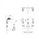 Смеситель Devon&Devon Dandy MARF46CR для раковины на 3 отв., хром