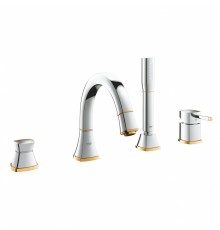 Смеситель Grohe Grandera 19936IG0 для ванны/душа, хром/золото