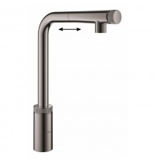 Смеситель Grohe Minta SmartControl 31613A00 для кухонной мойки, темный графит