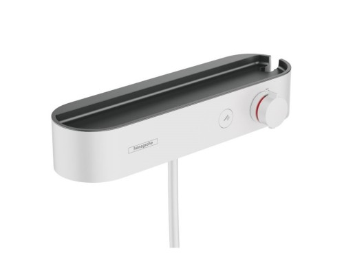 Смеситель Hansgrohe ShowerTablet Select 400 для душа, термостатический, белый матовый, 24360700