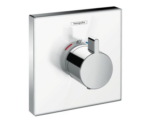 Смеситель Hansgrohe ShowerSelect Highflow термостатический, белый/хром, 15734400