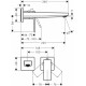 Смеситель Hansgrohe Metropol для раковины, золото, 32526990