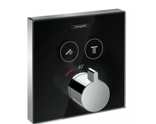 Смеситель Hansgrohe ShowerSelect для душа, термостатический, черный/хром, 15738600