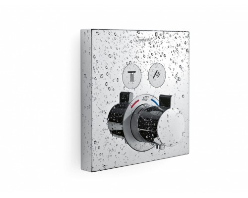 Смеситель Hansgrohe ShowerSelect для душа, термостатический, черный/хром, 15738600