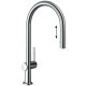 Кухонный смеситель Hansgrohe Talis M54, с вытяжным изливом, 2 режима струи, sBox, хром, 72801000