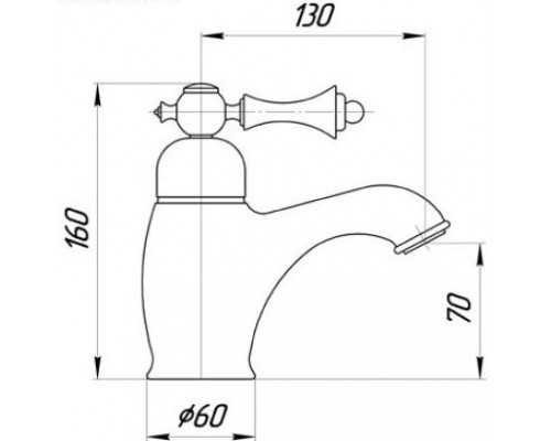 Смеситель Migliore Bomond ML.BMD-9714.BR для раковины с гигиеническим душем - бронза