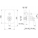 Смеситель Migliore Ermitage 18631 скрытого монтажа с дивертором, золото