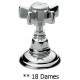 Смеситель Nicolazzi Dames Anglaises 1425CR18 для душа, хром, ручки Dames Anglaises