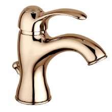 Смеситель Paffoni Flavia FA075BR для раковины, с донным клапаном, цвет бронза