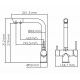 Смеситель для кухонной мойки WasserKRAFT, с подключением фильтра питьевой воды, хром, A8317