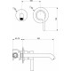 Смеситель Webert DoReMi DR830606015 для раковины настенный, хром