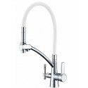 Смеситель Zorg Clean Water ZR 338-8 YF для кухни под фильтр, хром/белый