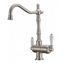 Смеситель Zorg Clean Water ZR 326 YF NICKEL для кухни под фильтр, цвет никель