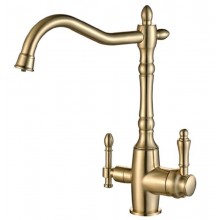 Смеситель Zorg Steel Hammer SH 812 BRONZE для кухни под фильтр, бронза