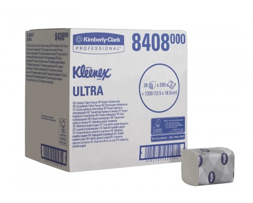 Туалетная бумага Kimberly-Clark Kleenex Ultra 8408 (Блок: 36 пачек)