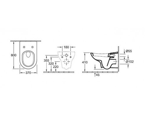 Подвесной унитаз Villeroy&Boch My Nature Plus 5610 10R1