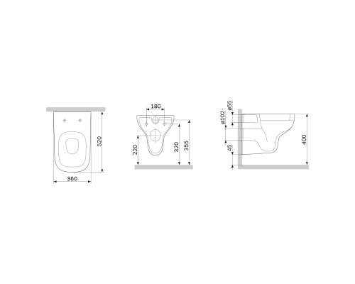 Унитаз подвесной Am.Pm X-Joy, FlashClean безободковый, сиденье микролифт, белый, C85A1702SC