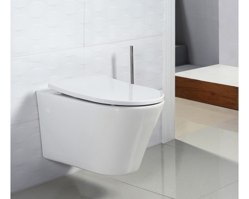 Унитаз подвесной BelBagno Flay-R BB506CH, безободковый