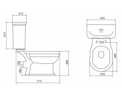 Напольный унитаз BelBagno Boheme BB115CP