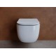 Подвесной унитаз Ceramica Nova Noel Rimless, безободковый, крышка микролифт, белый, CN3013