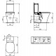 Напольный унитаз Ideal Standard Connect Air AquaBlade® E013701 с бачком E073401, безободковый