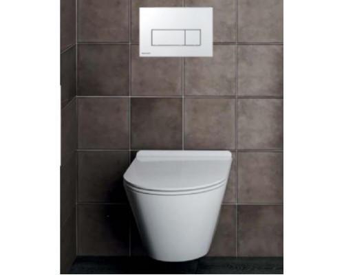 Подвесной безободковый унитаз Kerama Marazzi Plaza Modern Rimless PLMR.wc.02, белый