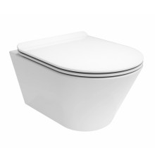 Подвесной безободковый унитаз Kerama Marazzi Plaza Modern Rimless PLMR.wc.02, белый