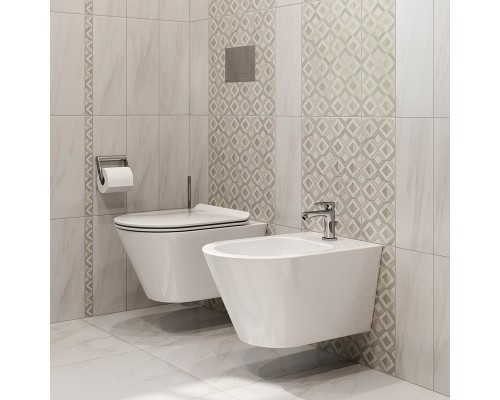 Подвесной безободковый унитаз Kerama Marazzi Plaza Modern Rimless PLMR.wc.02, белый